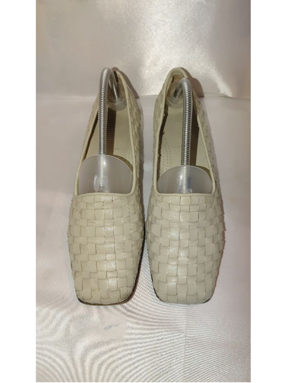 Massimo Dutti Woven Leather Slip Ons Size 9B - Picture 4 of 8